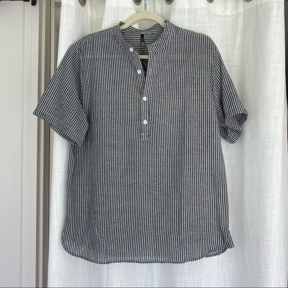 NWT Men’s Zaful Linen Summer Top